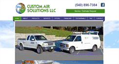 Desktop Screenshot of customairsolutionsllc.com