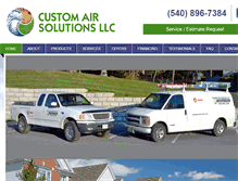Tablet Screenshot of customairsolutionsllc.com